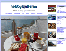 Tablet Screenshot of hobbykjelleren.net